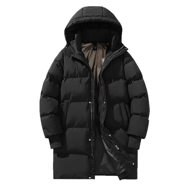 Damska długa kurtka puchowa z kapturem-Jacket for women-Olave