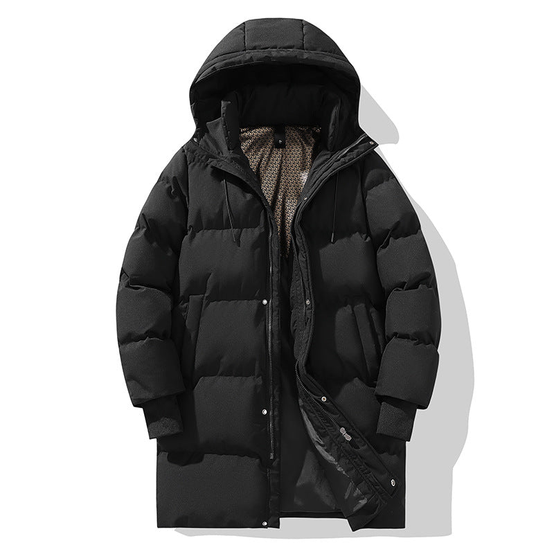 Damska długa kurtka puchowa z kapturem-Jacket for women-Olave