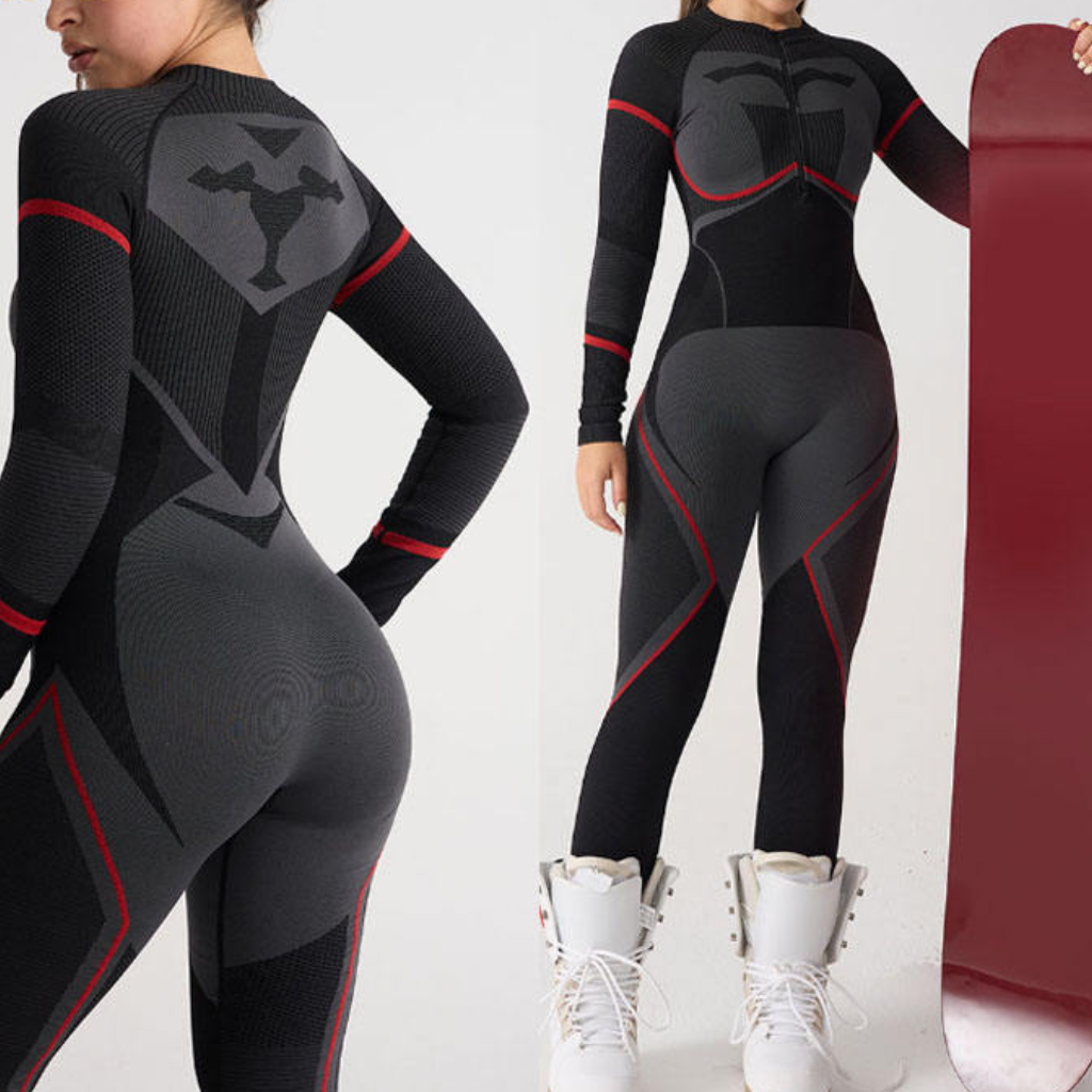 Damska jednoczęściowa bielizna termoaktywna z długim rękawem-Sets for women-Olave