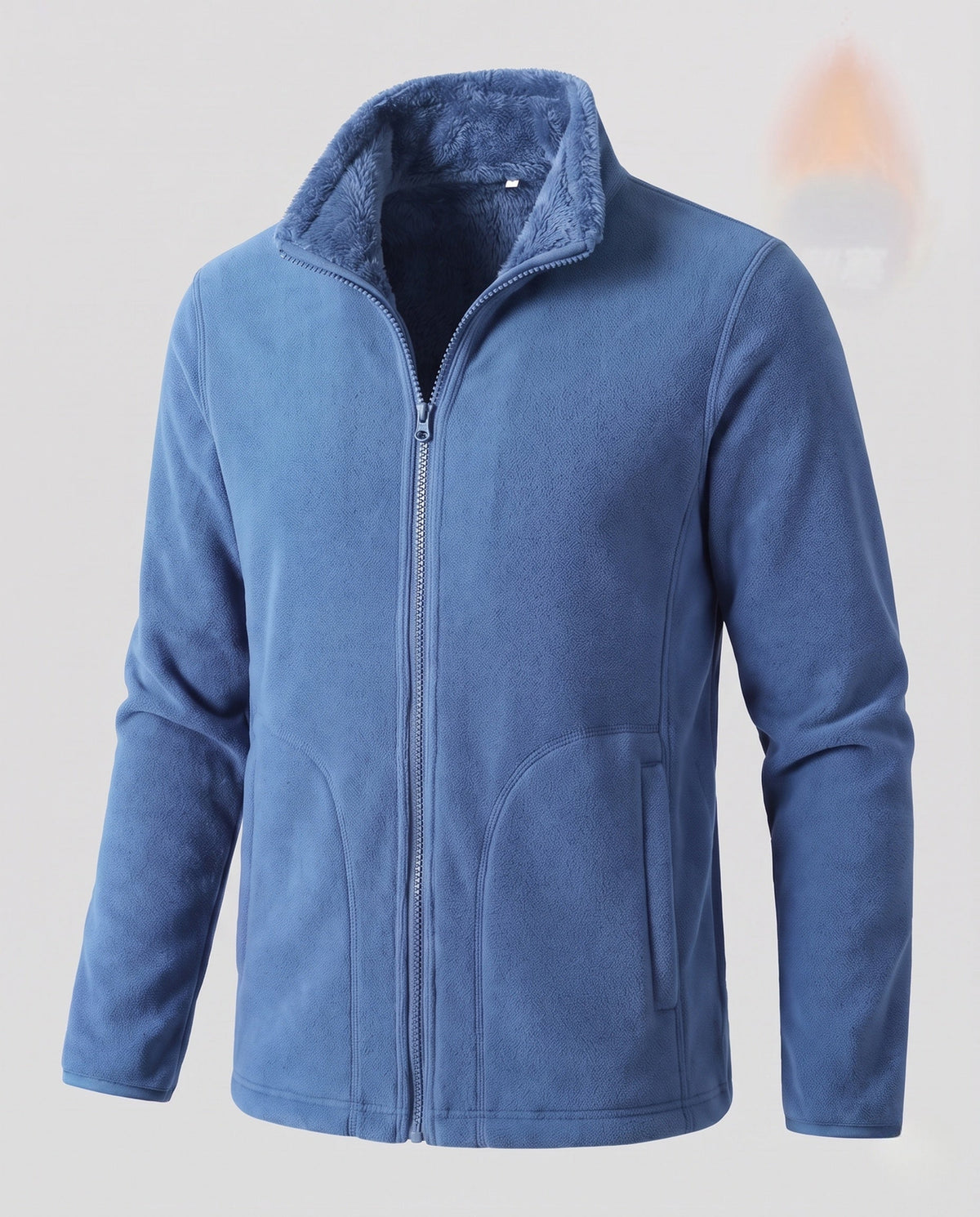 Damska kurtka polarowa ze stójką i zamkiem błyskawicznym-jackets for woman-Olave