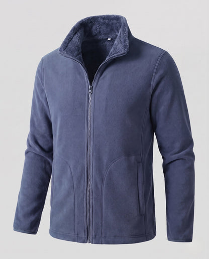 Damska kurtka polarowa ze stójką i zamkiem błyskawicznym-jackets for woman-Olave