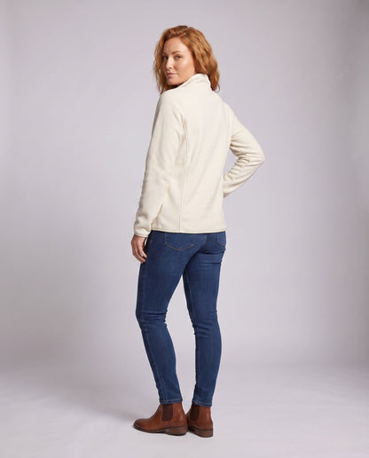 Damska kurtka polarowa ze stójką i zamkiem błyskawicznym-jackets for woman-Olave