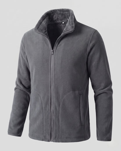 Damska kurtka polarowa ze stójką i zamkiem błyskawicznym-jackets for woman-Olave
