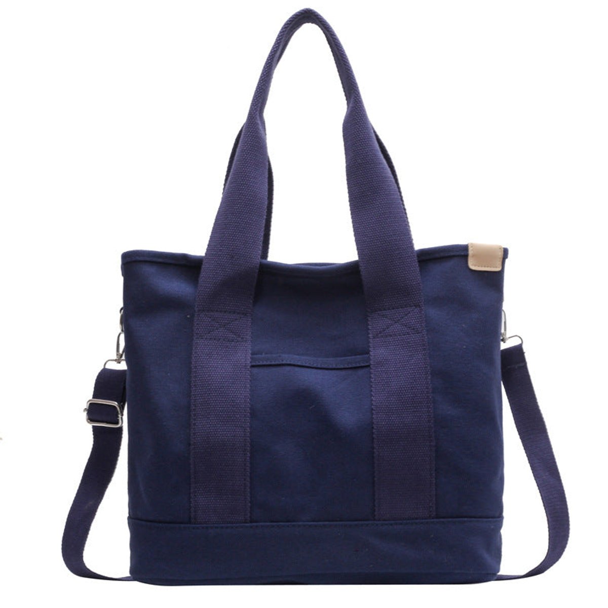 Damska torba typu tote z płótna z regulowanym paskiem-Accessories for Women-Olave