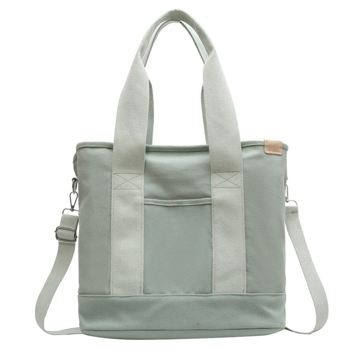 Damska torba typu tote z płótna z regulowanym paskiem-Accessories for Women-Olave