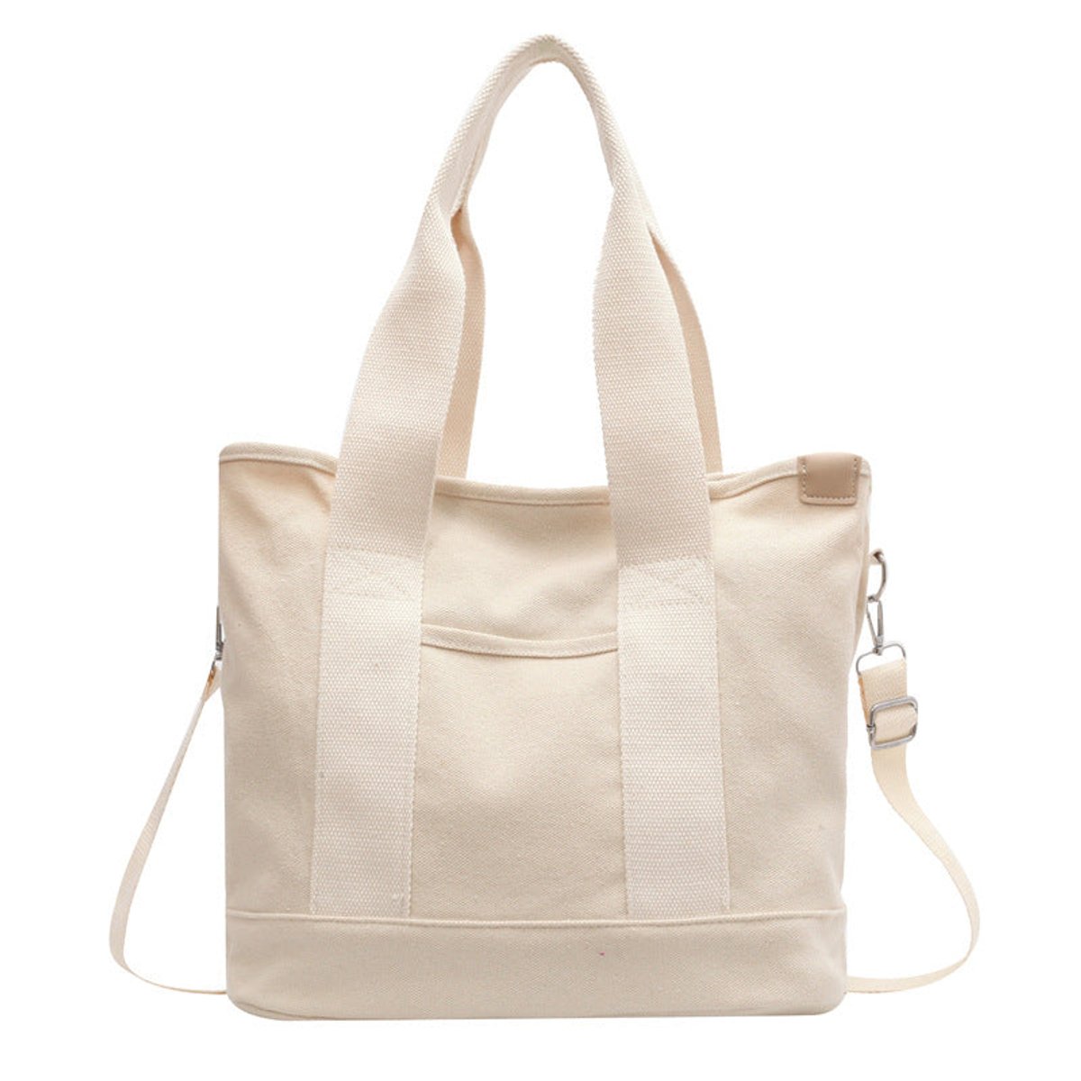 Damska torba typu tote z płótna z regulowanym paskiem-Accessories for Women-Olave