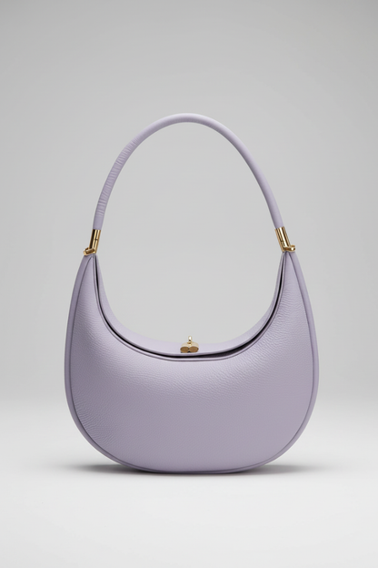 Damska torebka na ramię o zakrzywionej sylwetce ze sztywnym uchwytem-Accessories for Women-Olave
