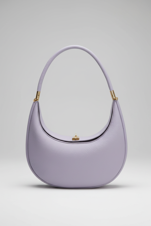 Damska torebka na ramię o zakrzywionej sylwetce ze sztywnym uchwytem-Accessories for Women-Olave