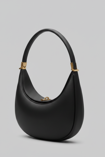 Damska torebka na ramię o zakrzywionej sylwetce ze sztywnym uchwytem-Accessories for Women-Olave