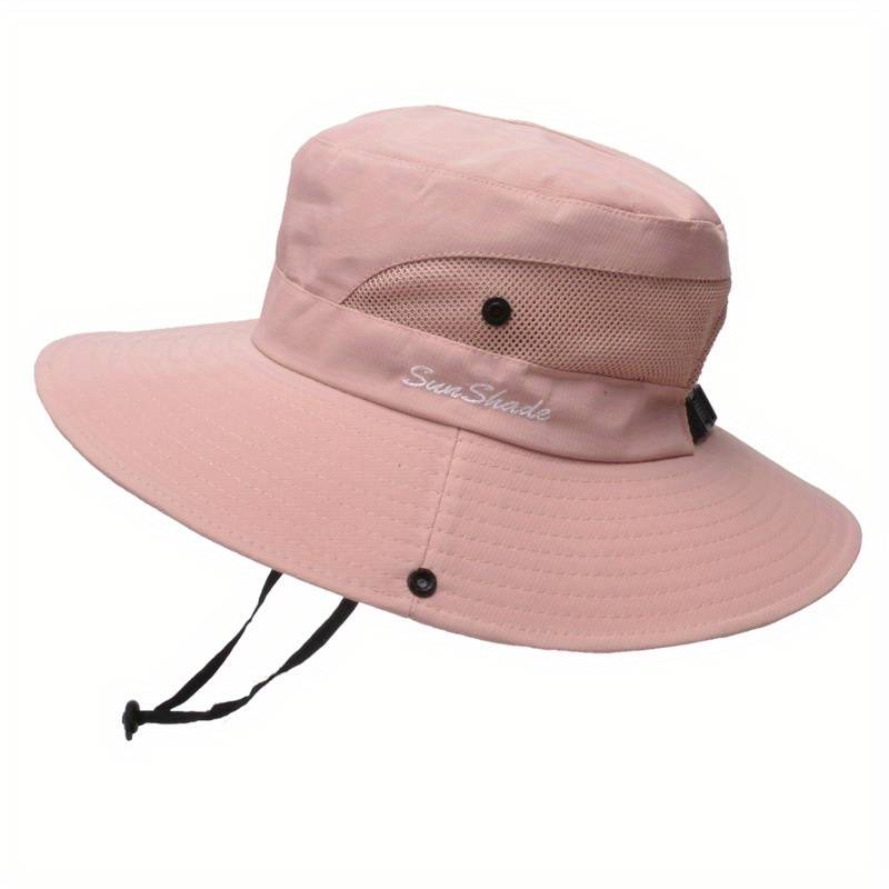 Damski kapelusz przeciwsłoneczny z szerokim rondem i otworem na kucyk-Accessories for Women-Olave