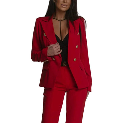 Damski komplet z marynarką i spodniami-Sets for women-Olave