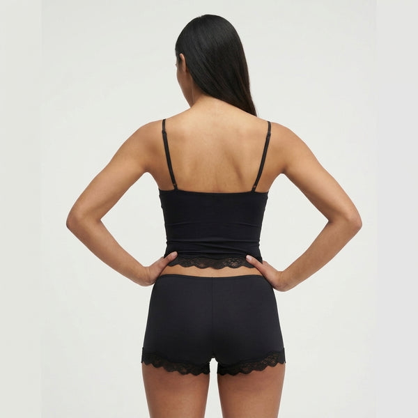 Damski komplet z topem na ramiączkach i szortami z koronką-Sets for women-Olave