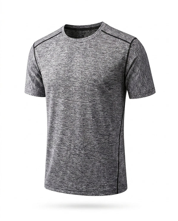 Damski T-shirt z krótkim rękawem i okrągłym dekoltem-Shirts for men-Olave