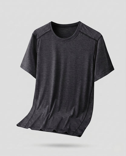 Damski T-shirt z krótkim rękawem i okrągłym dekoltem-Shirts for men-Olave
