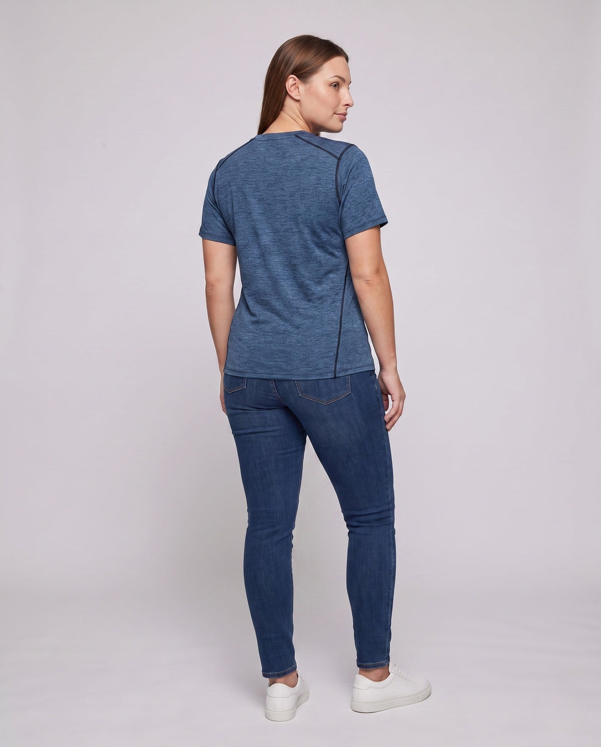 Damski T-shirt z krótkim rękawem i okrągłym dekoltem-Shirts for men-Olave