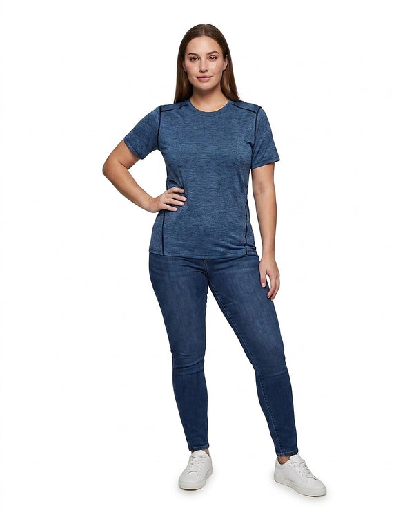 Damski T-shirt z krótkim rękawem i okrągłym dekoltem-Shirts for men-Olave