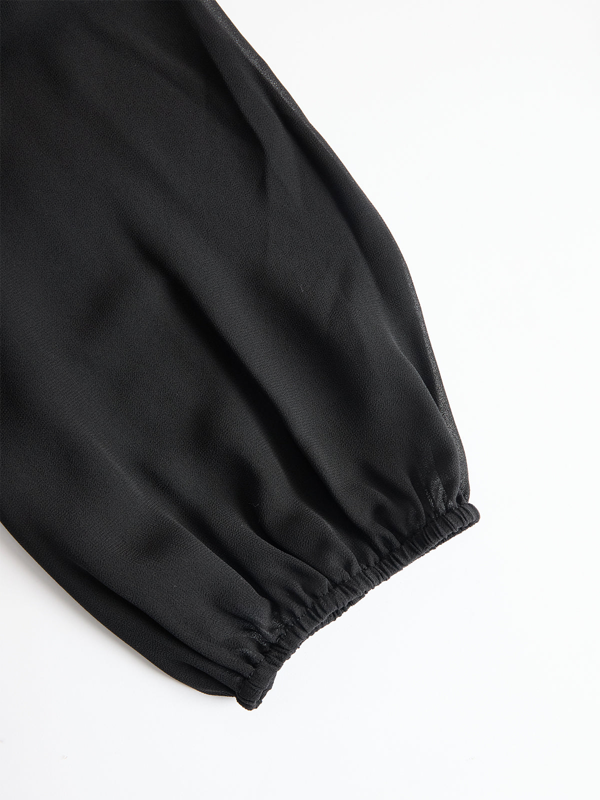 Damski Trzyczęściowy Zestaw z Transparentną Górą i Szerokimi Spodniami-Sets for Women-Olave