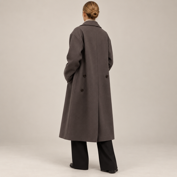 Damski wełniany płaszcz oversize-Coats for women-Olave