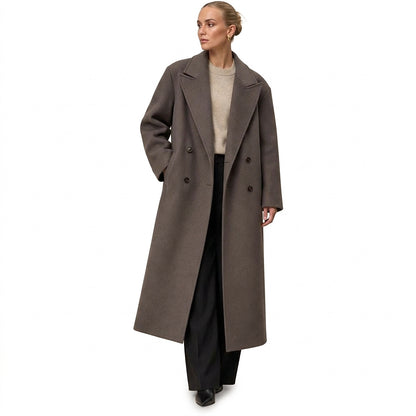 Damski wełniany płaszcz oversize-Coats for women-Olave