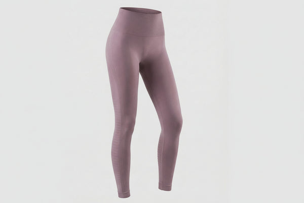 Damskie Legginsy z Wysokim Stanem Bezszwowe z Panelami Strukturalnymi-Leggings for women-Olave