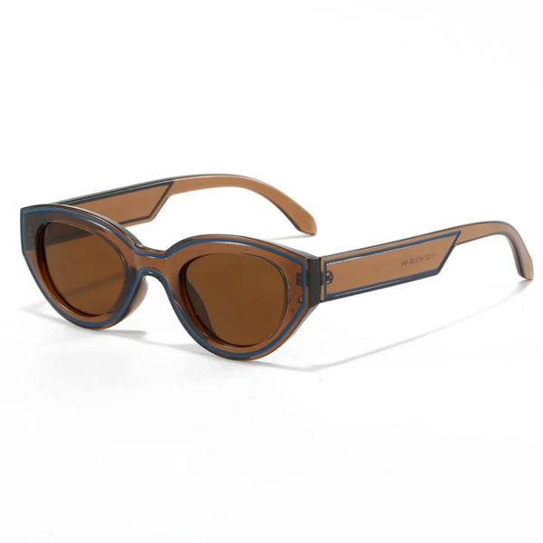 Damskie okulary przeciwsłoneczne w stylu retro typu kocie oczy-Glasses for women-Olave