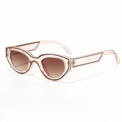 Damskie okulary przeciwsłoneczne w stylu retro typu kocie oczy-Glasses for women-Olave