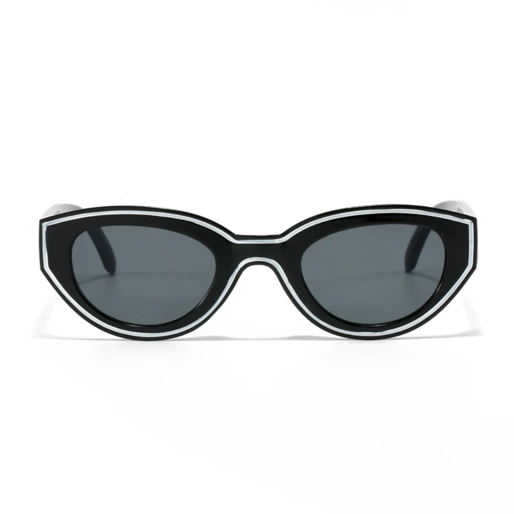 Damskie okulary przeciwsłoneczne w stylu retro typu kocie oczy-Glasses for women-Olave