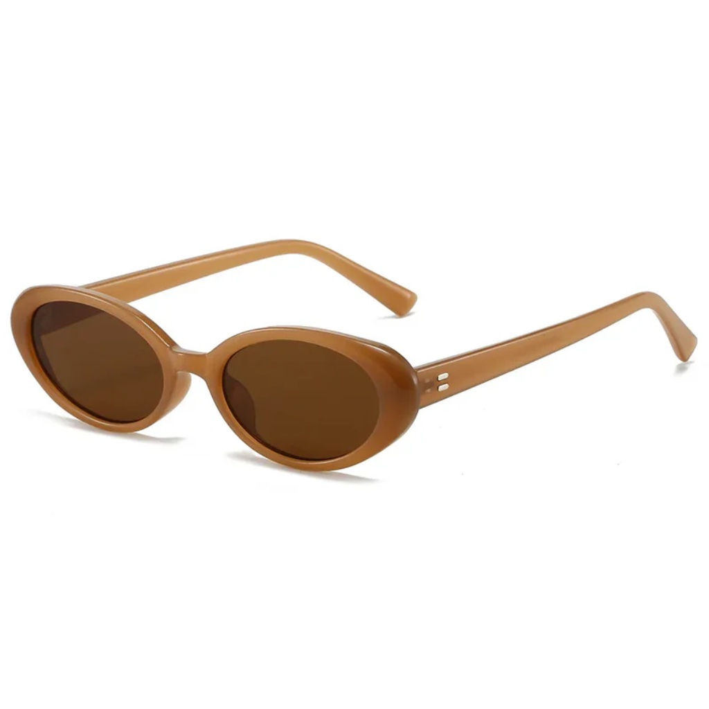Damskie okulary przeciwsłoneczne z owalnymi oprawkami w panterkę-Glasses for women-Olave