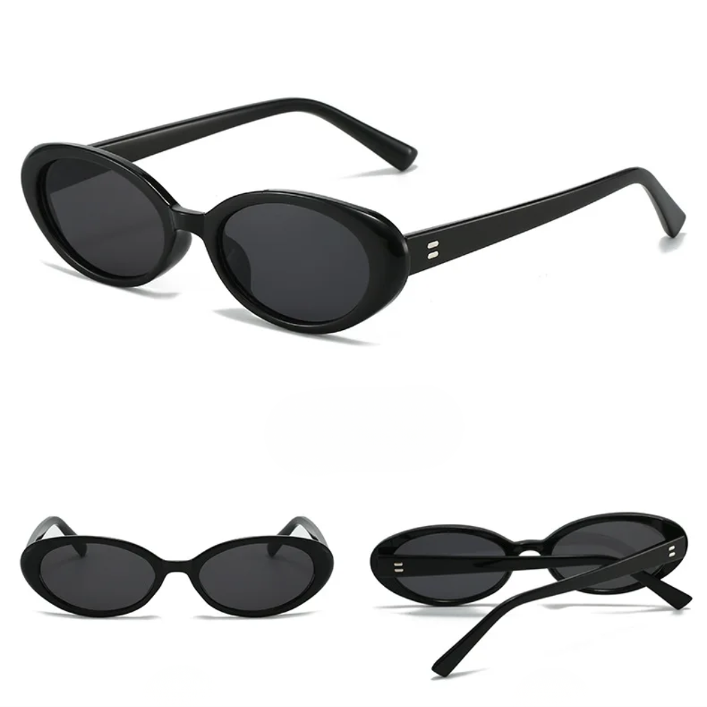 Damskie okulary przeciwsłoneczne z owalnymi oprawkami w panterkę-Glasses for women-Olave