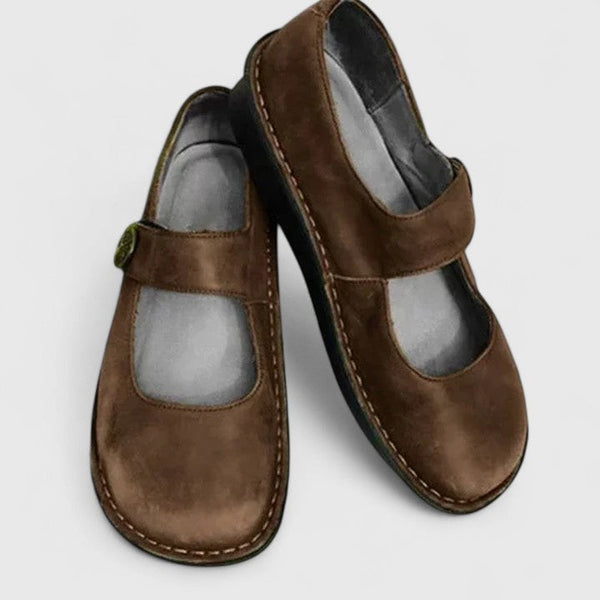 Damskie półbuty typu Mary Jane z paskiem-Footwear for women-Olave