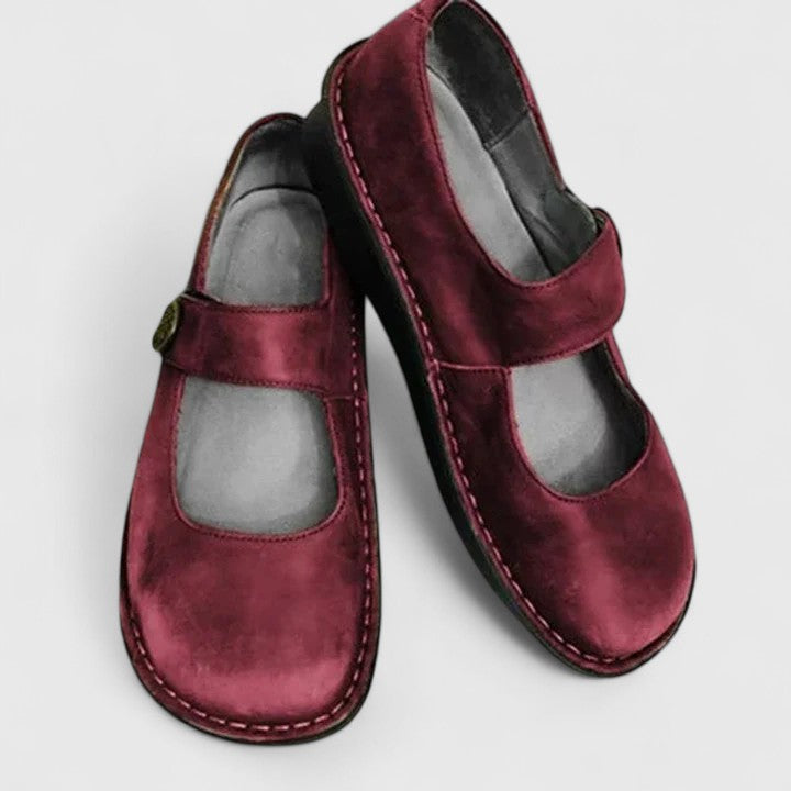 Damskie półbuty typu Mary Jane z paskiem-Footwear for women-Olave