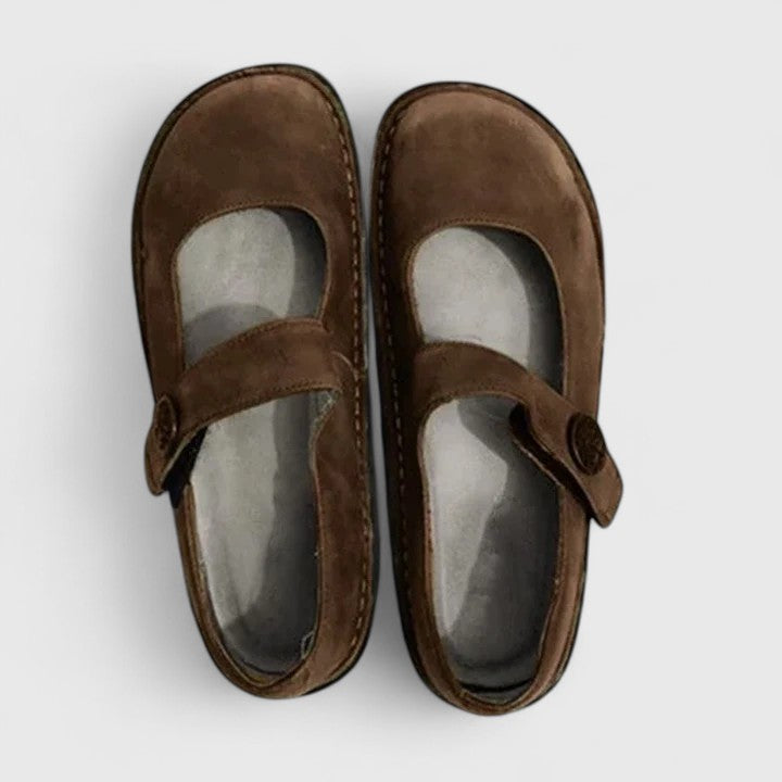Damskie półbuty typu Mary Jane z paskiem-Footwear for women-Olave