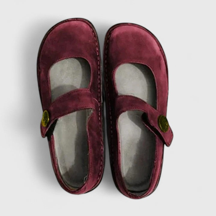 Damskie półbuty typu Mary Jane z paskiem-Footwear for women-Olave