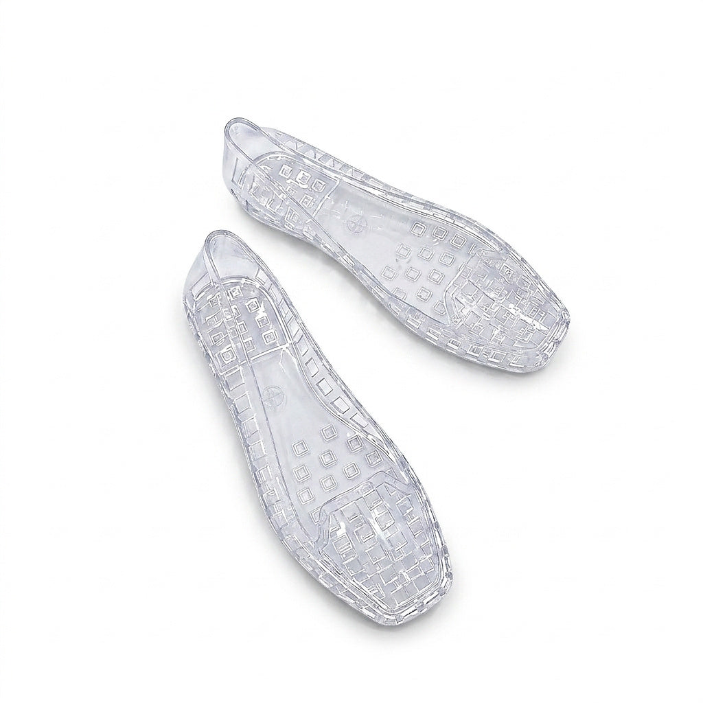 Damskie przezroczyste baleriny typu jelly-Footwear for women-Olave