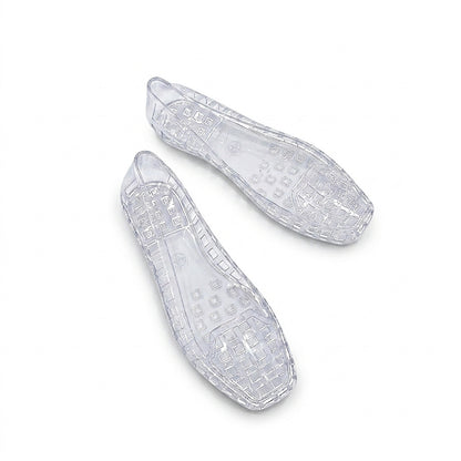 Damskie przezroczyste baleriny typu jelly-Footwear for women-Olave