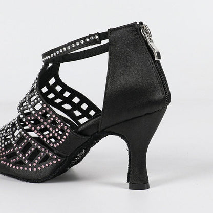Damskie sandały na obcasie z wycięciami i odkrytym noskiem-Footwear for women-Olave