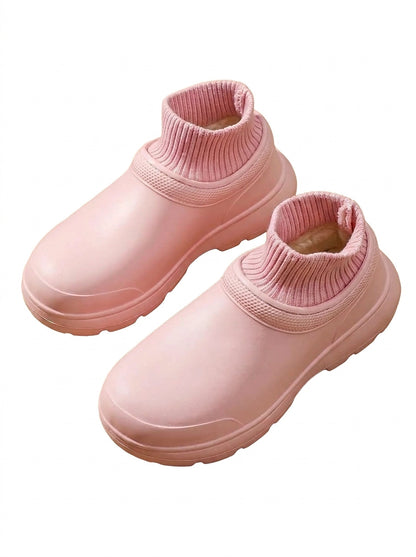 Damskie wsuwane sneakersy typu skarpetkowego na platformie-Footwear for women-Olave