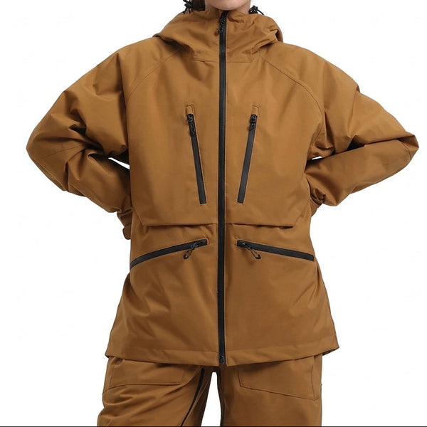 Kurtka z kapturem unisex z wieloma kieszeniami na zamek-unisex jacket-Olave