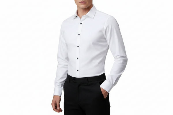 Męska Klasyczna Koszula Zapinana na Guziki-Shirts for men-Olave