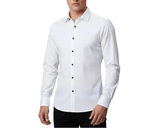 Męska Klasyczna Koszula Zapinana na Guziki-Shirts for Men-Olave