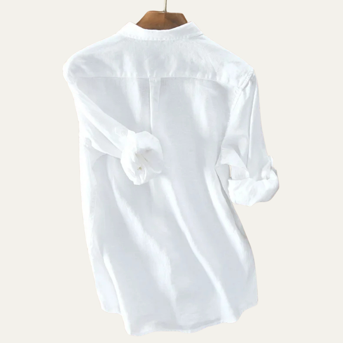 Męska koszula z długim rękawem-Shirts for men-Olave
