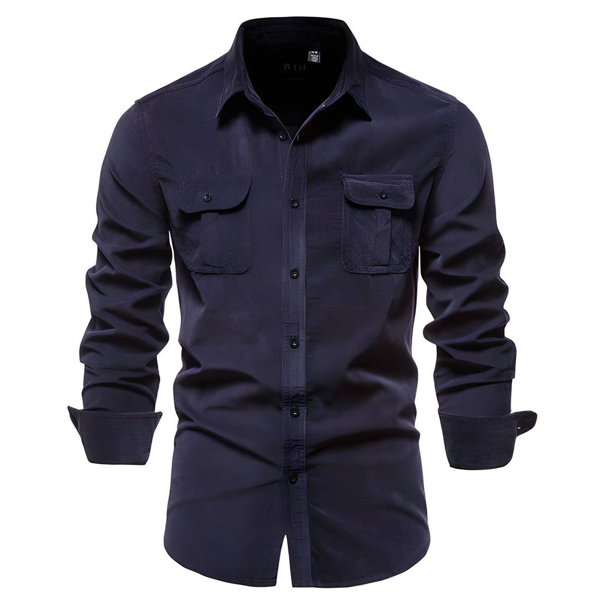 Męska koszula z długim rękawem w stylu utility-Shirts for men-Olave