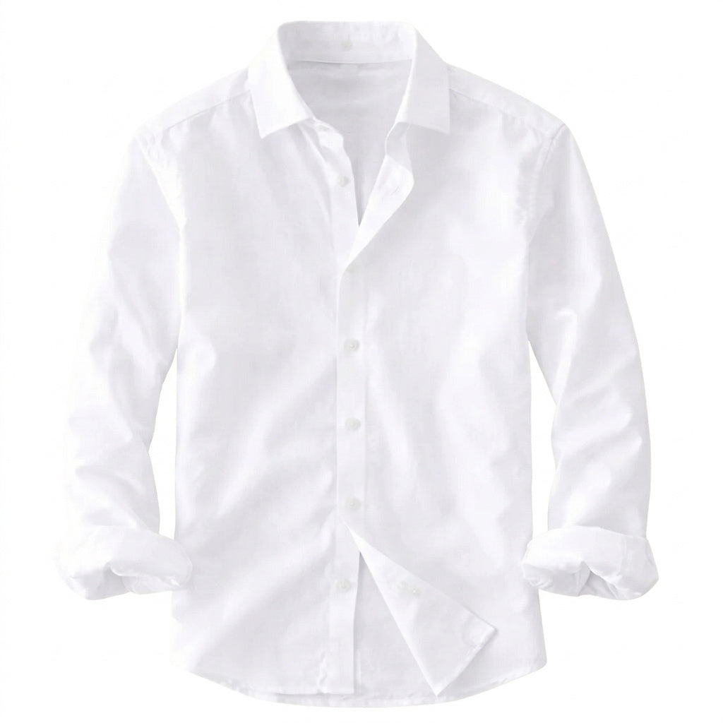 Męska koszula z długim rękawem-Shirts for men-Olave