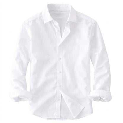 Męska koszula z długim rękawem-Shirts for men-Olave