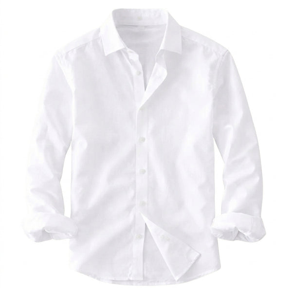Męska koszula z długim rękawem-Shirts for men-Olave