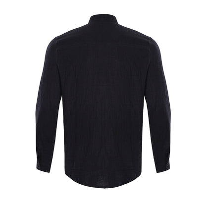 Męska koszula ze stójką i długimi rękawami-Shirts for men-Olave