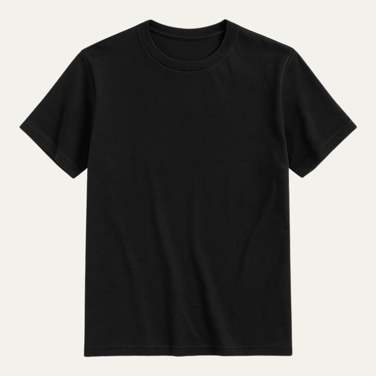 Męska koszulka z krótkim rękawem, okrągłym dekoltem i prostym dołem-T-shirt for men-Olave
