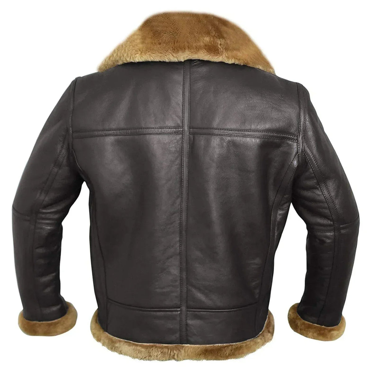 Męska kurtka bomberka z kołnierzem i mankietami z kożuszka-Jackets for men-Olave