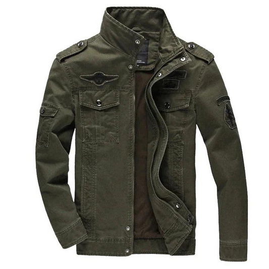 Męska kurtka przejściowa-Jackets for Men-Olave