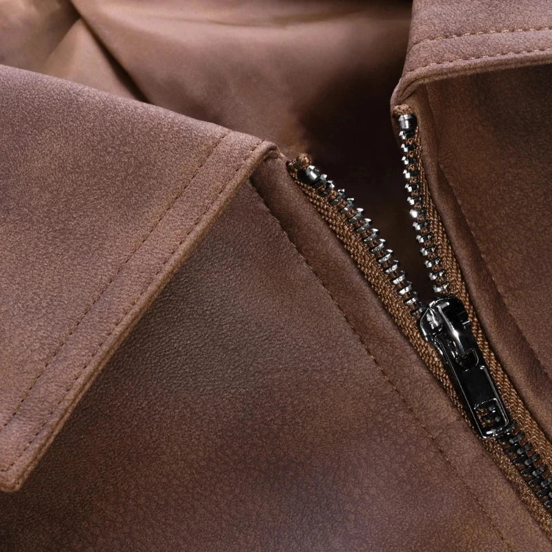 Męska kurtka z kołnierzem i zamkiem błyskawicznym-Jackets for men-Olave